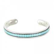 Bracelet Eco en laiton avec rebord courbé 10 mm - Bronze x1