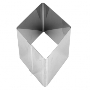 Petit emporte-pièce en inox pour modelage 25x14 mm Losange
