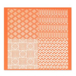 Silk Screen pour Pâte polymère 115x120 mm - Motif Tribal