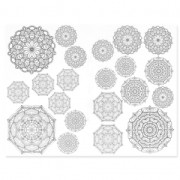 Feuille de transferts magique Color me : Motifs Lotus Mandalas|raw }}