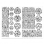 Feuille de transferts magique Color me : Motifs Fancy Fiddleheads|raw }}