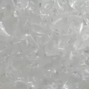 Perles en verre tchèque 2 trous Zoliduo® Right  5x8mm Crystal x20