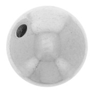 Perles rondes lisses en aluminium 8 mm argenté x20