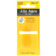 Aiguille à perler John James taille 13 49 x 0,30 mm x4