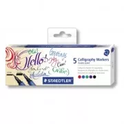 5 feutres de calligraphie double pointe 2 et 3.5 mm - STAEDTLER