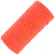 Bobine de fil ciré Linhasita pour micro macramé 1 mm - Corail Fluo (394) x168m