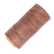 Bobine de fil ciré Linhasita pour micro macramé 1 mm - Sable (214) x168m