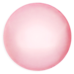 Cabochon rond en verre par Puca® 25 mm Rose Pearl x 1