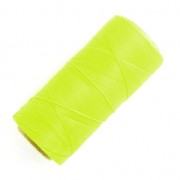 Bobine de fil ciré Linhasita pour micro macramé 0.5 mm - Fluo Yellow (326) x335m