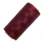Bobine de fil ciré Linhasita pour micro macramé 0.5 mm - Burgundy (60) x335m