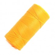 Bobine de fil ciré Linhasita pour micro macramé 0.5 mm - Golden Yellow (218) x335m