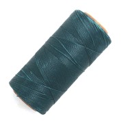 Bobine de fil ciré Linhasita pour micro macramé 0.5 mm - Teal (228) x335m|raw }}