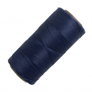 Bobine de fil ciré Linhasita pour micro macramé 0.5 mm - Navy Blue (70) x335m