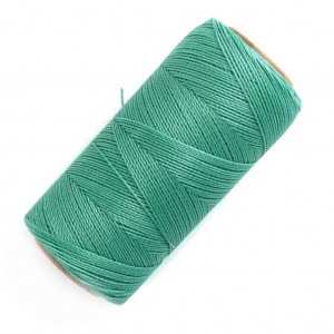 Bobine de fil ciré Linhasita pour micro macramé 0.5 mm Green Turquoise (224) x335m