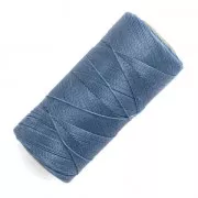 Bobine de fil ciré Linhasita pour micro macramé 0.5 mm - Denim Blue (119) x335m