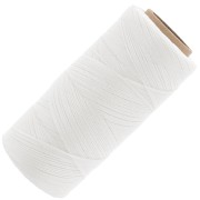 Bobine de fil ciré Linhasita pour micro macramé 0.5 mm - Blanc (BCO ALV) x335m