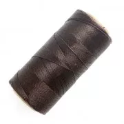 Bobine de fil ciré Linhasita pour micro macramé 0.5 mm - Brown (259) x335m