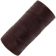 Bobine de fil ciré Linhasita pour micro macramé 0.5 mm - Chocolat Brown (29) x335m