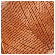 Bobine de fil ciré Linhasita pour micro macramé 0.5 mm - Camel Brown (498) x335m