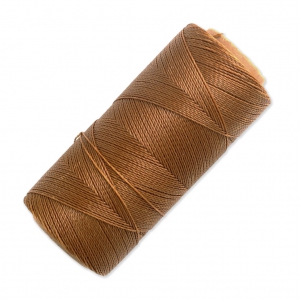 Bobine de fil ciré Linhasita pour micro macramé 0.5 mm - Old Gold (604) x335m