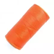 Bobine de fil ciré Linhasita pour micro macramé 0.5 mm - Orange (387) x335m