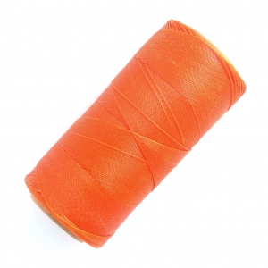 Bobine de fil ciré Linhasita pour micro macramé 0.5 mm - Orange (387) x335m