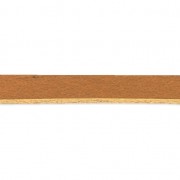 Lacet cuir européen carré 3 mm Camel x1m|raw }}