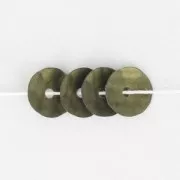 1000 Paillettes cuvettes sur fil pour broderie perlée de Lunéville 5 mm Vert Khaki