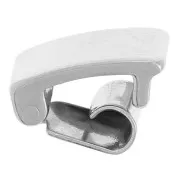 Fermoir 5 mm pour chaîne strass - Placage argent fin x1