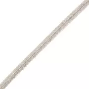 Soutache brillante fabrication italienne 3.5 mm Ivoire / Doré x1m