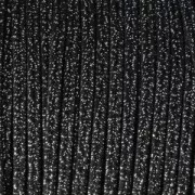 Soutache brillante fabrication italienne 3.5 mm Noir / Argenté x1m