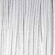 Soutache brillante fabrication italienne 3.5 mm Blanc / Argenté x1m