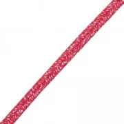 Soutache brillante fabrication italienne 3.5 mm Rouge / argenté x1m