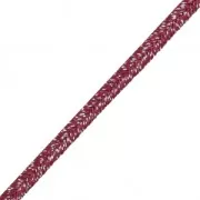 Soutache brillante fabrication italienne 3.5 mm Bordeaux / argenté x1m