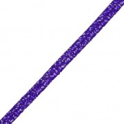 Soutache brillante fabrication italienne 3.5 mm Violet / Argenté x1m