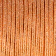 Soutache brillante fabrication italienne 3.5 mm Orange / Argenté x1m
