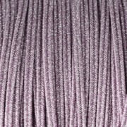 Soutache brillante fabrication italienne 3.5 mm Mauve / Argenté x1m