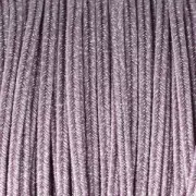 Soutache brillante fabrication italienne 3.5 mm Mauve / Argenté x1m