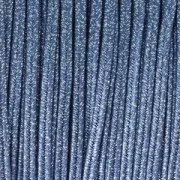 Soutache brillante fabrication italienne 3.5 mm Bleu / Argenté x1m