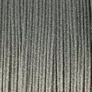 Soutache brillante fabrication italienne 3.5 mm Marron clair / Argenté x1m