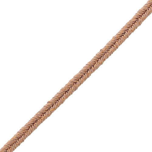 Soutache brillante fabrication italienne 3.5 mm Rose poudré / Doré x1m