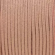 Soutache brillante fabrication italienne 3.5 mm Rose poudré / Doré x1m