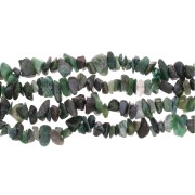 Perles chips 8 - 11 mm en pierre gemme  - African Jade x85cm