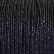 Soutache Moonlight fabrication italienne 3.5 mm Noir / Bleu x1m