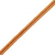 Soutache Moonlight fabrication italienne 3.5 mm Terracotta / Violet x1m