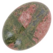 Cabochon ovale 25x18 mm Unakite|raw }}