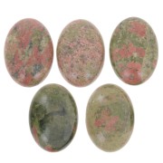 Cabochon ovale 25x18 mm Unakite