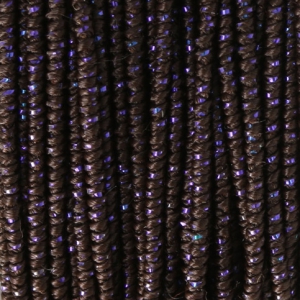 Bobine de fil Bliss Moonlight fabrication italienne 1 mm Marron/Mauve x30m