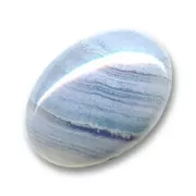 Cabochon ovale 18x13 mm - Blue Lace Agate x1