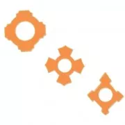 Set de 3 emporte-pièces pour pâte polymère - Croix Byzantine Bohème